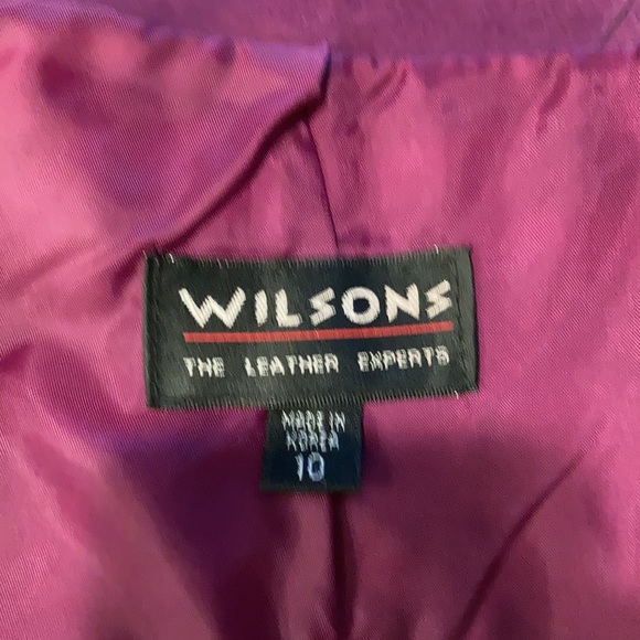 Vintage 1980's Wilson Leather Fuchsia Suede Pencil Skirt - Picture 7 of 11